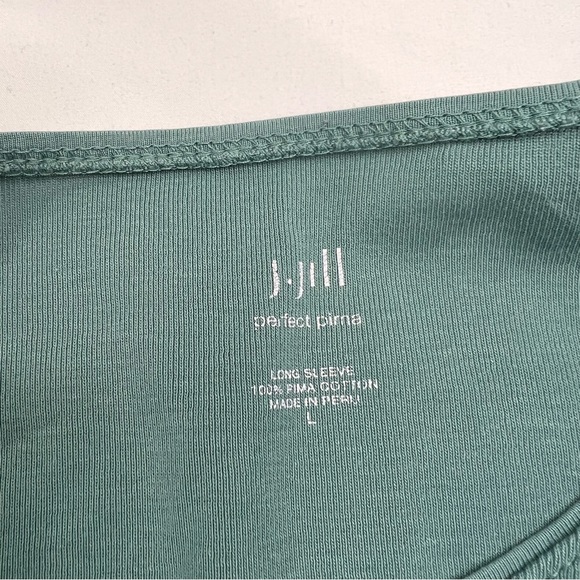 Bundle 4 J. Jill Shirt Pima Crew Neck Mix Long Sleeve Tee Women’s Large L150123 - Picture 10 of 10